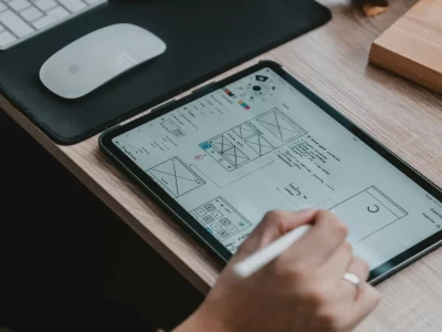 designing wireframes from a tablet